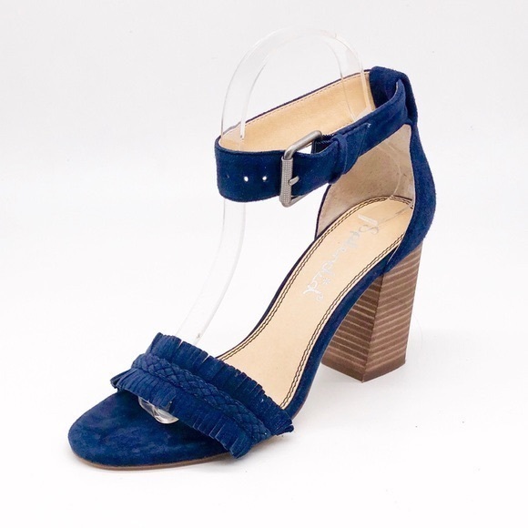 Splendid Shoes - Splendid Jakey Ankle Strap Navy Suede Sandals